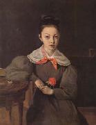 Jean Baptiste Camille  Corot Portrait de Mademoiselle Octavie Sennegon (mk11) oil painting picture wholesale